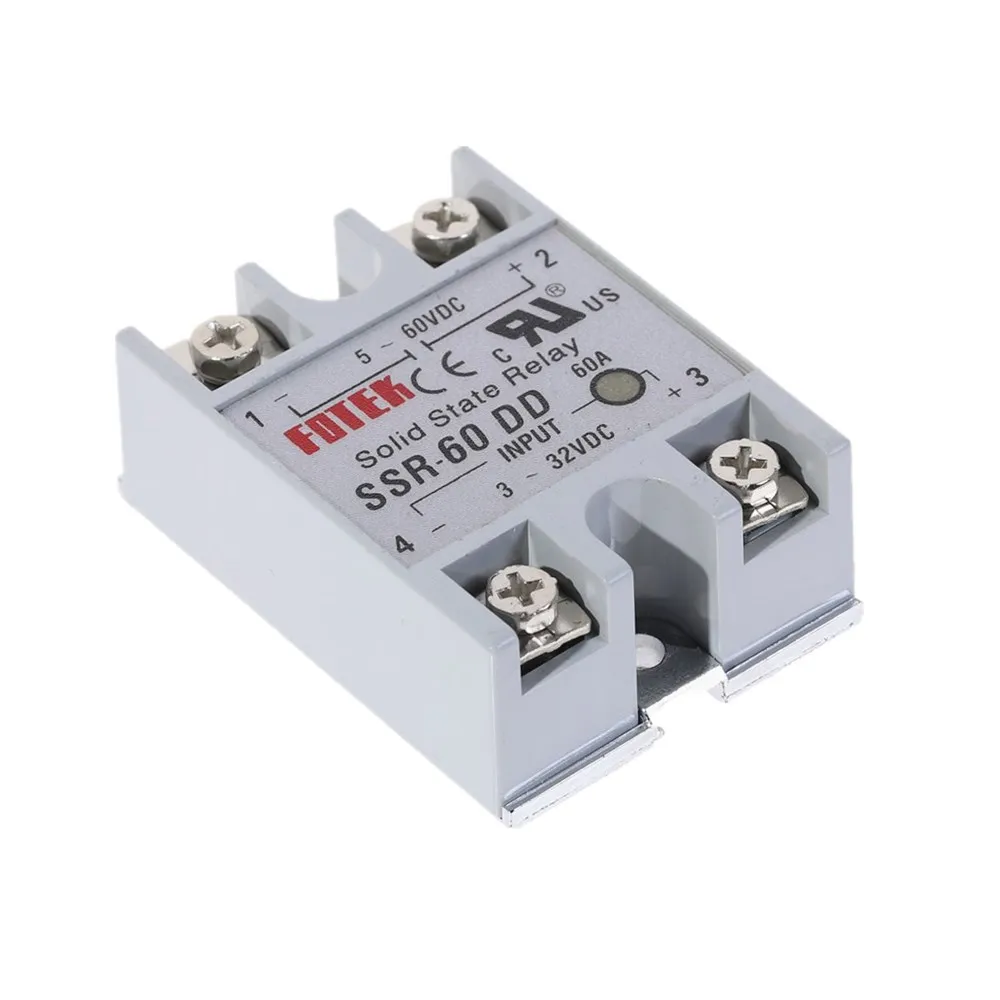 DC Однофазное твердотельное реле SSR 60DD Module 60A DD входное напряжение 3 32V TO 5 60V