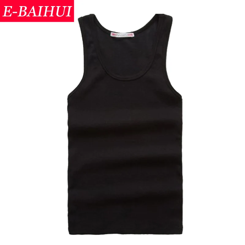 E-BAIHUI brand Vest Bodybuilding Men Tank Tops Cotton Casual Man Tees Undershirt Fashion men's Clothing 22151 | Мужская одежда