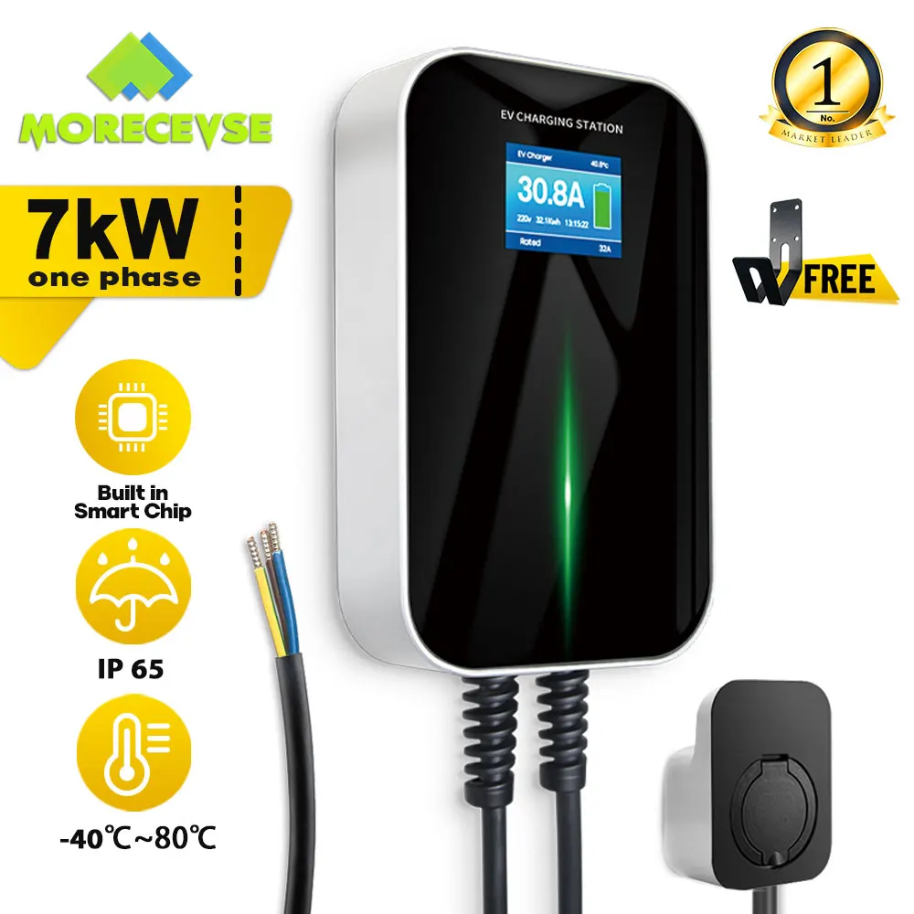 EV Charger 32A 7.2KW EVSE Wall	