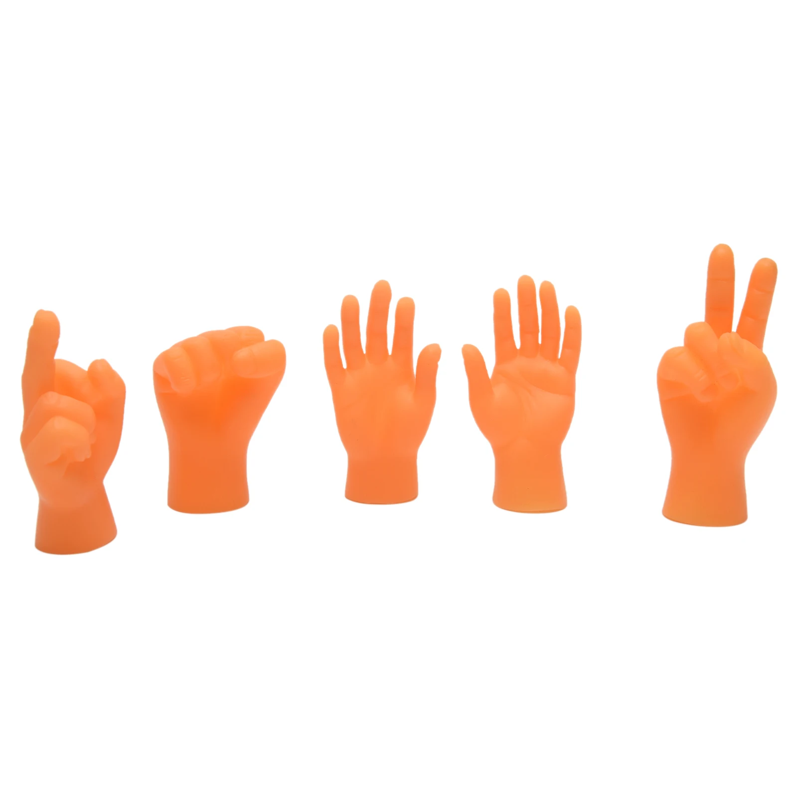 

5pcs Party Soft Finger Props Artificial Tiny Hands Game Mini Puppets For Storytelling Adults Kids Small Portable Prank Toy