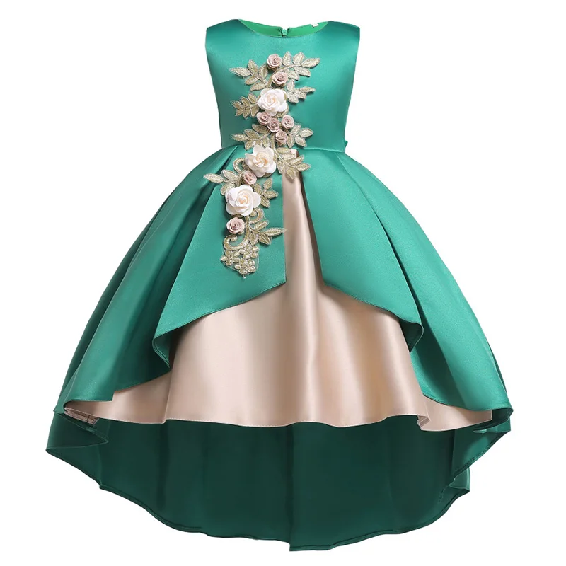 Детское платье принцессы на свадьбу одежда для девочек платья без рукавов день