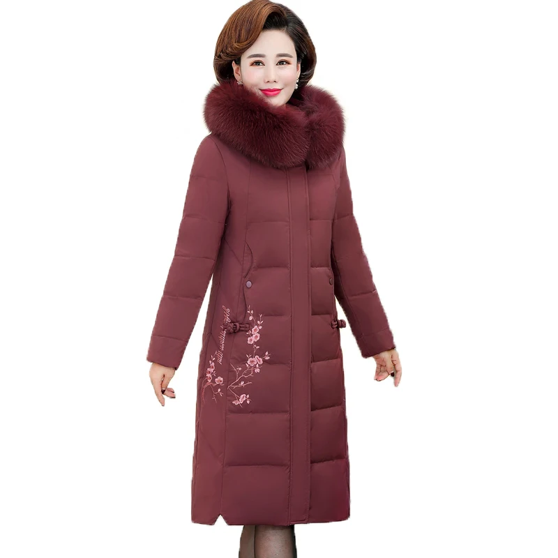 Пуховик среднего возраста новинка 2019 года парка Женское пальто большой размер