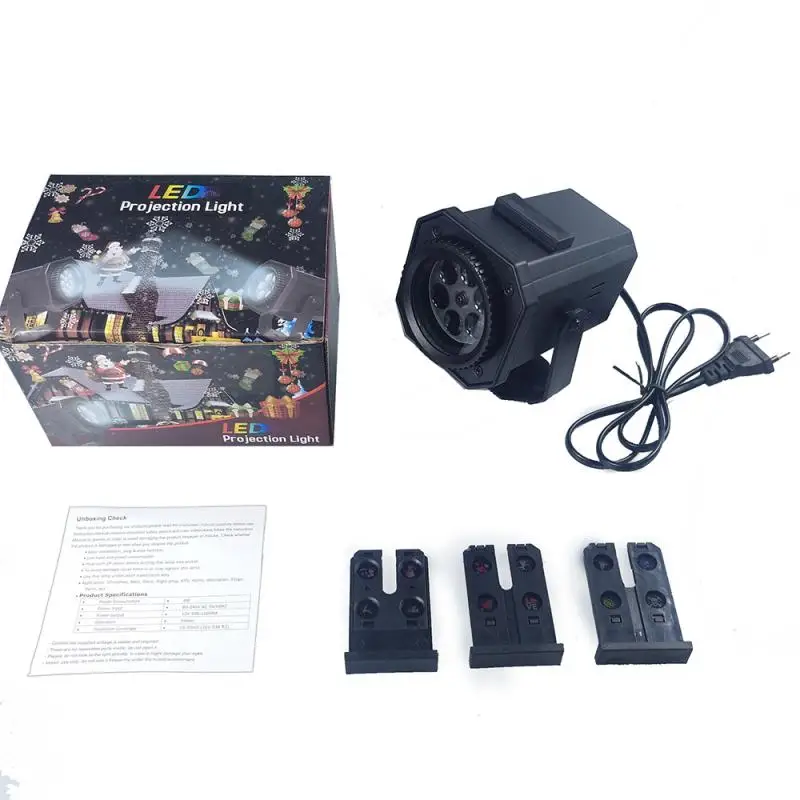 Светодиодный светильник с рождественским узором для улицы цветной светодиодный