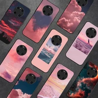 sweet sky pink cloud great art printing aesthetic phone case for huawei y5 y62019 y52018 y92019 luxury case for 9prime2019