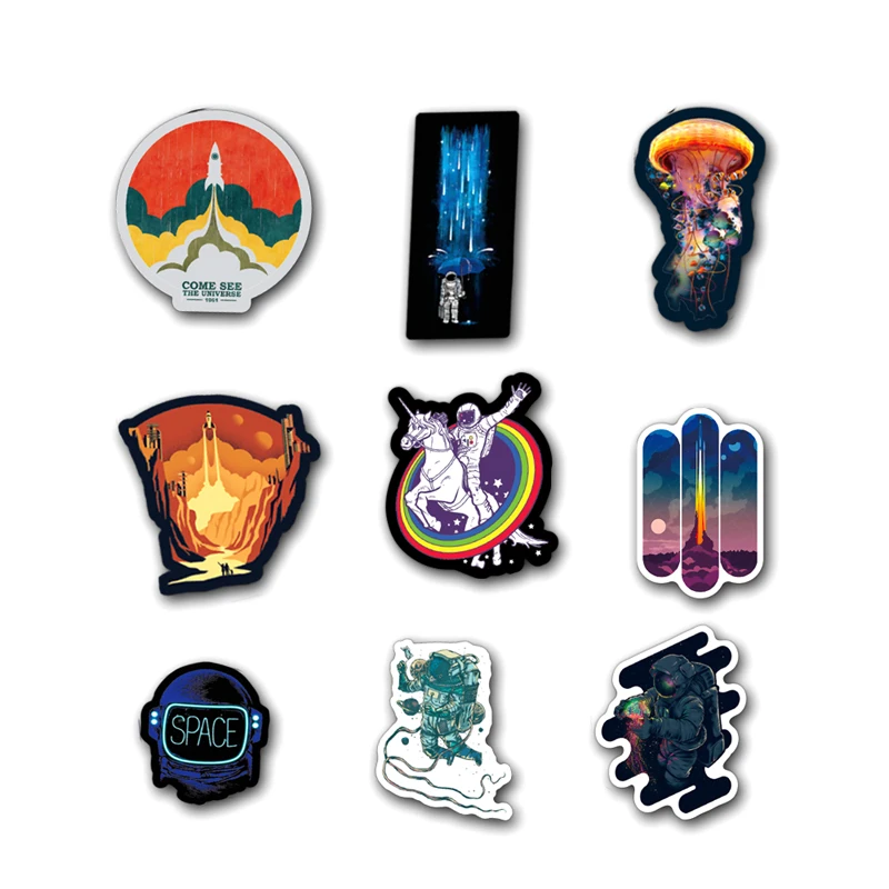 50 штук во внешней наклейки с космосом для Вселенной астронавт космонавт