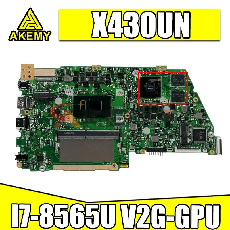 

X430UN Motherboard For asus VivoBook S14 S430 S430u X430u A430U S4300U X430UA X430UN Laptop Mainboard I7-8565U 8G RAM V2G-GPU