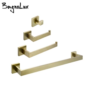 BagnoLux матовый золотой из нержавеющей стали красивый настенный крючок для туалетной бумаги держатель для полотенец аксессуары для ванной комнаты