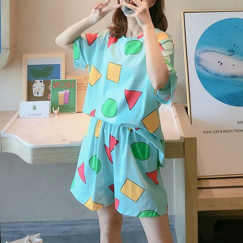 Комплект пижамы Sin Chan женские пижамные комплекты с шортами домашний сервис