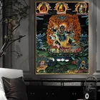 Картина танка Ваджрапани, индийская китайская религия, Будда, Картина на холсте, картина, постер, искусство, Настенная картина, домашний декор, картина