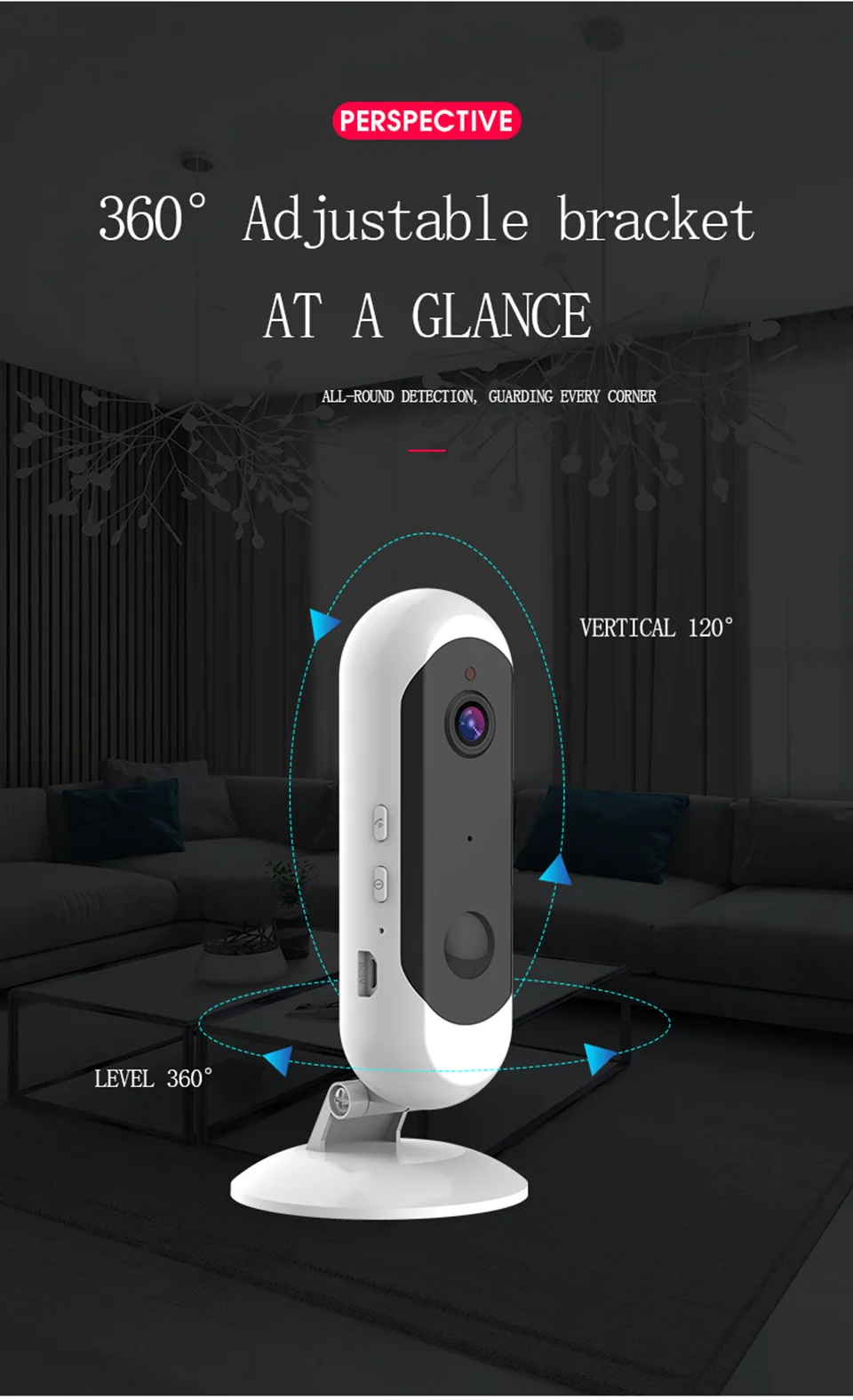 DAYTECH безопасность WiFi аккумулятор камеры 1080P беспроводной домашний CCTV монитор сетевой запись двухстороннее аудио Full HD 720P Обнаружение движения