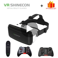 vr shinecon g06 new vr reality glasses 3d for iphone android smart phone smartphone headset helmet goggles casque lens set