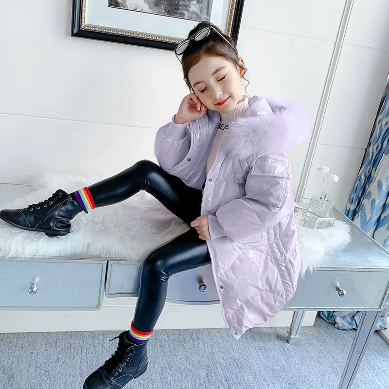 Зимние парки для подростков и детей пуховики девочек детские Плотные хлопковые