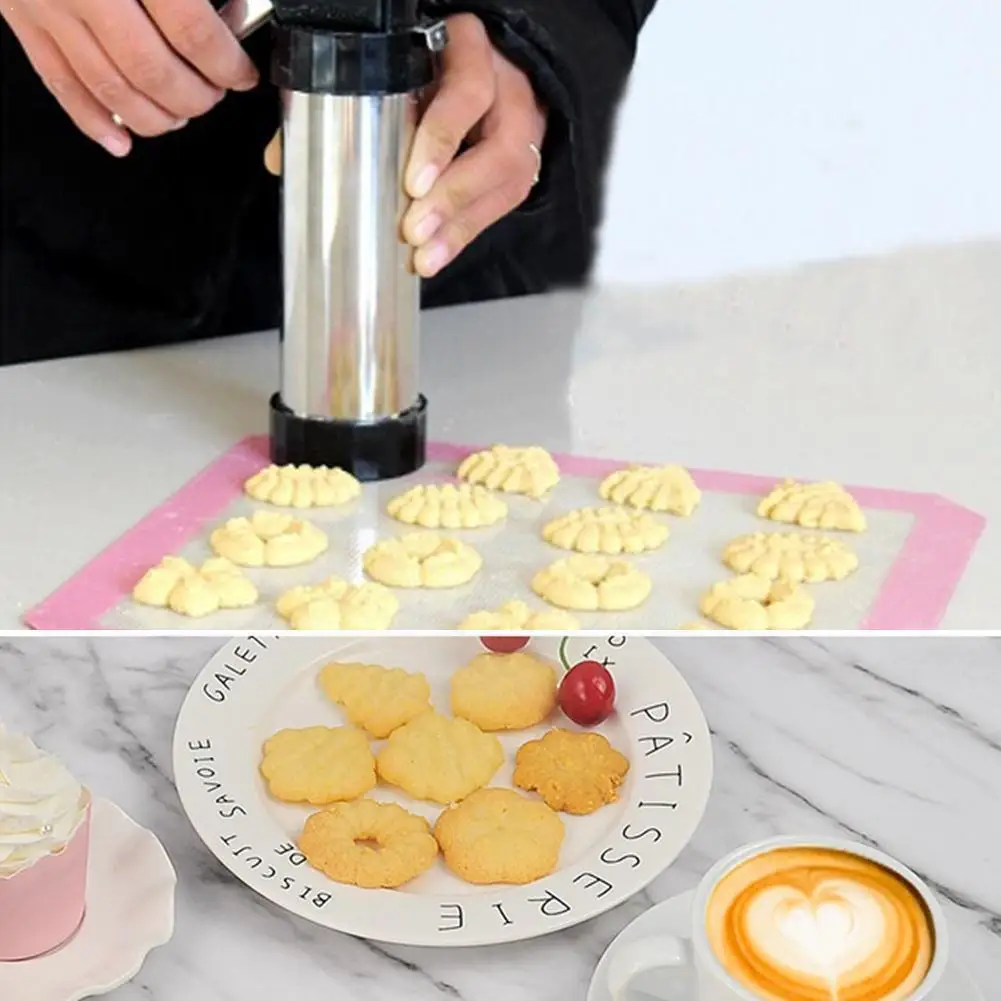 

1Pc Cookie Press Kit Gun Machine Cookie Maken Cake Druk Bake Bestellingen Decoratie Mallen Kitchen Tool G7D1