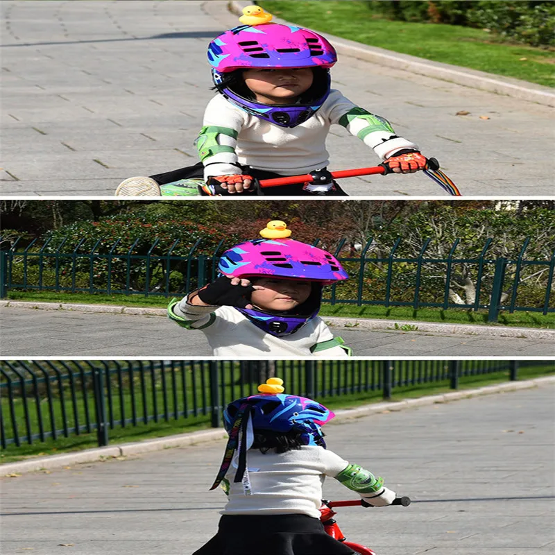 1 шт. мультяшный желтый кремнезем маленький утиный шлем головной велосипедный