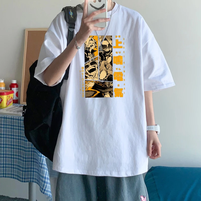 Футболки с рисунком аниме Моя геройская Академия в стиле Харадзюку Hawks мангой