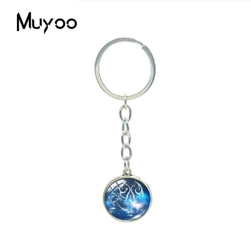 Модный милый мультяшный гороскоп Девы Знаки зодиака стеклянный кабошон