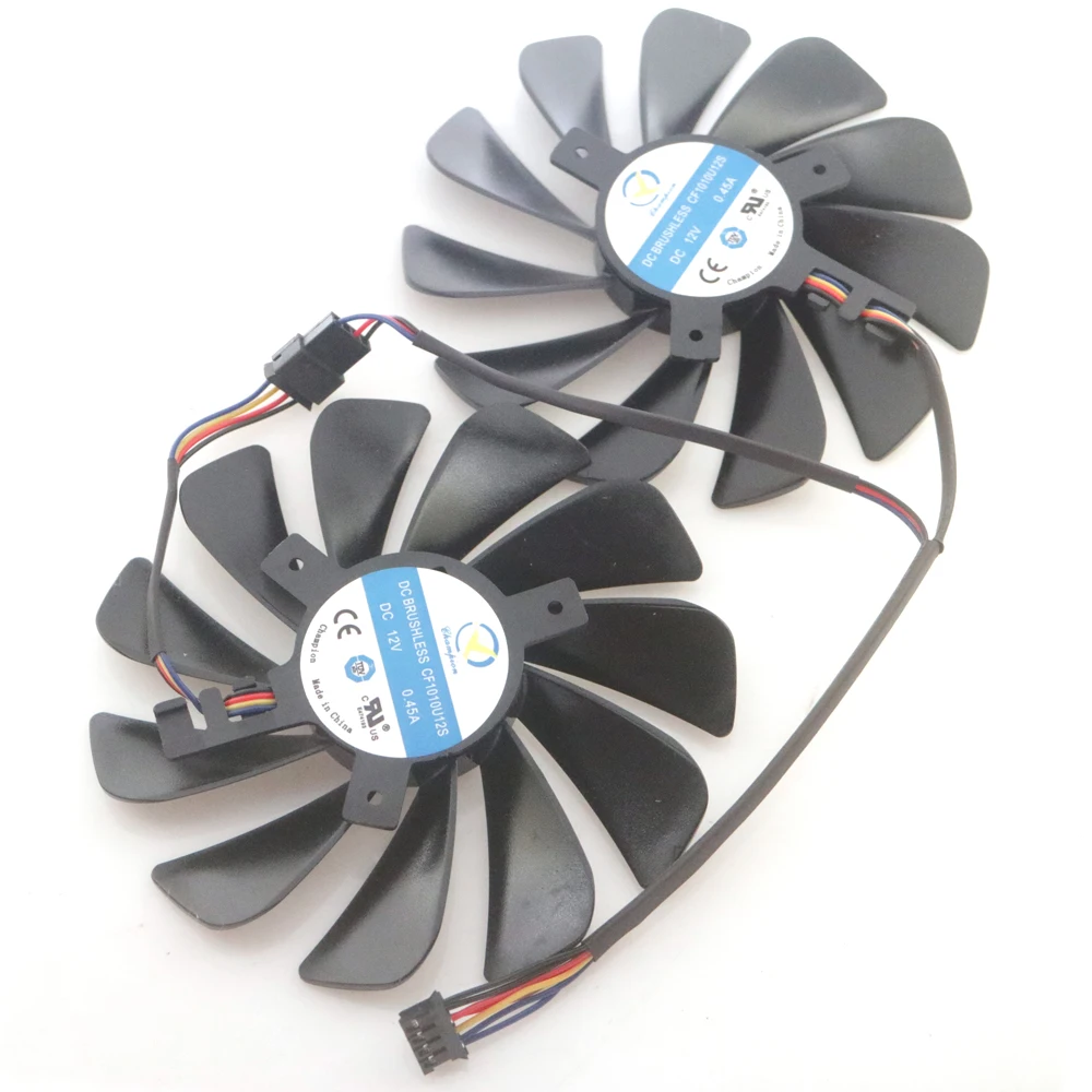 CF1010U12S 12 В 0 45 а 95 мм 4-контактный VGA вентилятор для графической карты ASROCK RX5700 RX5700XT