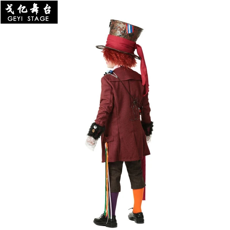 Deluxe Child Whimsy Mad Hatter Halloween Costume From Movie Through The Looking Glass Kids Alice In Wonderland Party Fancy-Dress |