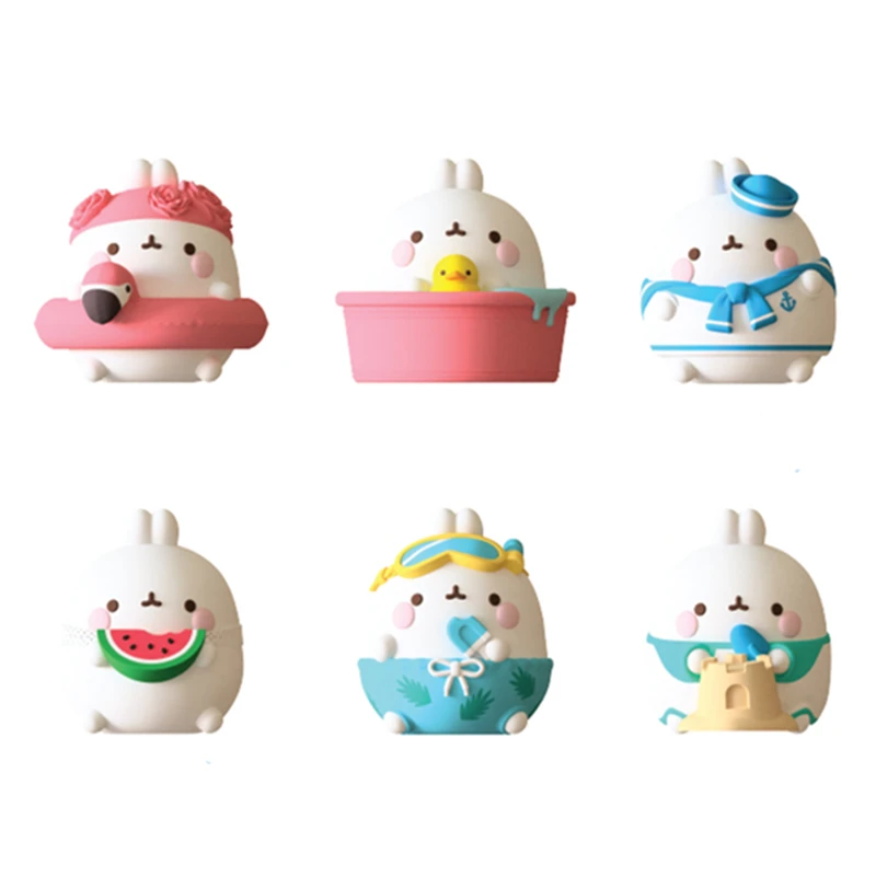 

Genuine Potato Rabbit Blind Box Molang Rabbit Hand Do Cute Rabbit Doll Girl Ornaments Girl Heart Kawaii Anime Figure Toys Decor