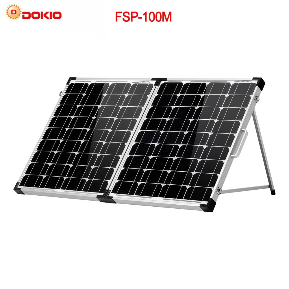 Dokio 100 Вт(2 шт х 50 Вт) складная солнечная панель Китай моно pannello solare usb контроллер элемент для солнечной батареи/модуль/системное зарядное устройство