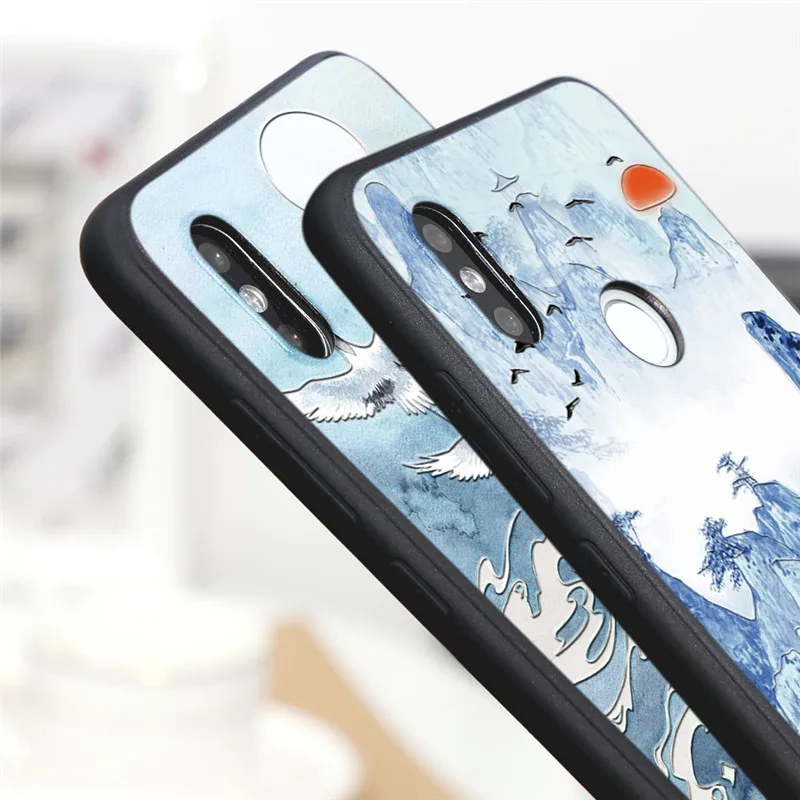 Чехол с 3D рисунком маслом и тиснением для Xiaomi Redmi Note 8T 5A 4X 7 6 5 L30 K20 8A Mi 9 SE A3 Lite A2 9T Pro 10
