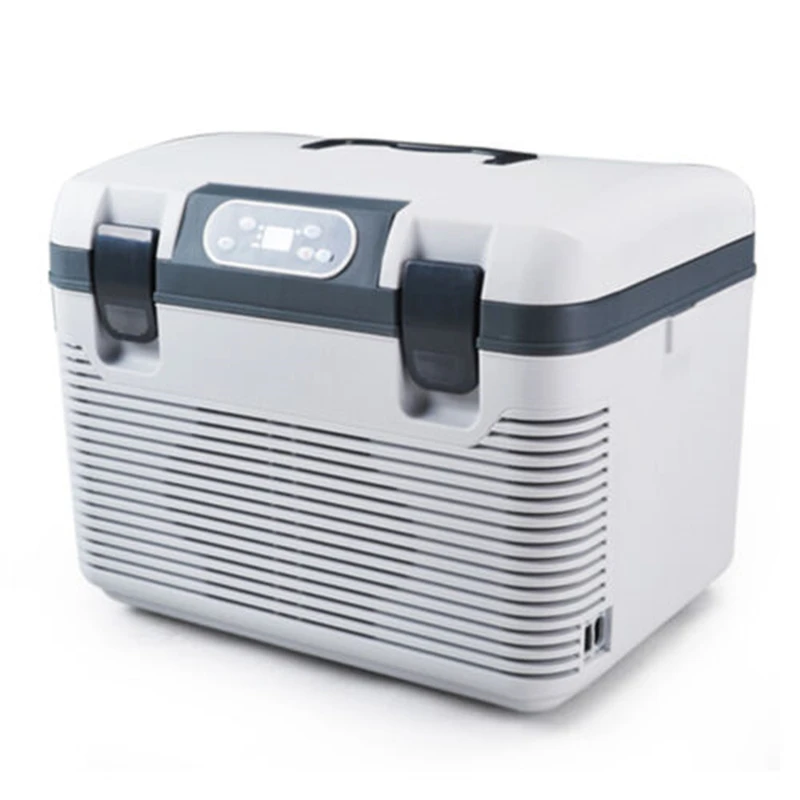 mini car refrigerator 19L Mini Car Refrigerator DC12-24V/AC220V Food Drinks Heating Fridge Icebox for Car Home Picnic Food Cooler Warmer portable mini fridge