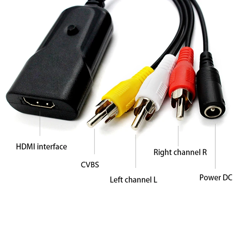AV в HDMI HD конвертер RCA AV2 Поддержка Windows 7|Адаптеры Type-C| |