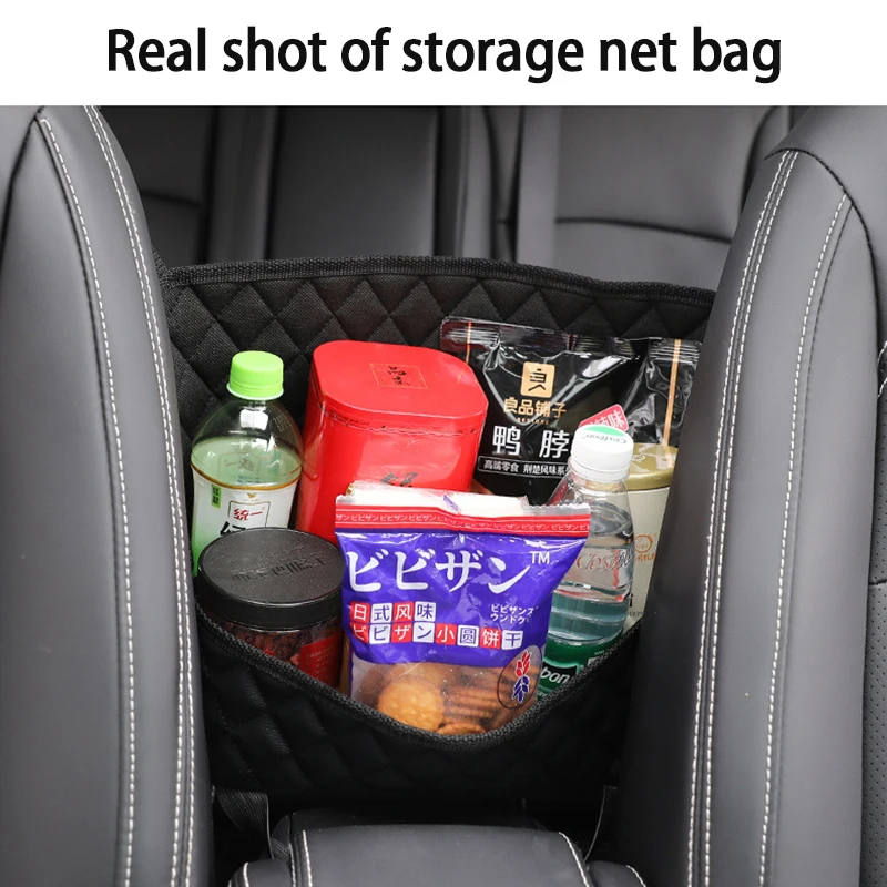 

Car Storage Large Capacity Elastic Car Mesh Net Bag Between Car Organizer Back Storage Bag Luggage Holder Pocket For Car