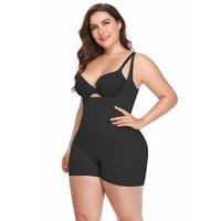 firm control shapewear women full body shaper with zipper waist trainer plus size butt lifter tummy shaper corset bodysuit 6xl