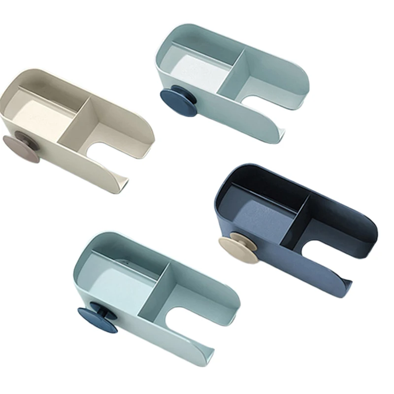 

1PC Hair Dryer Holder Free-punching Wall Hanging Hair Dryer Rack Toothbrush Cosmetic Organizer Bathroom Storage Accessories 2021
