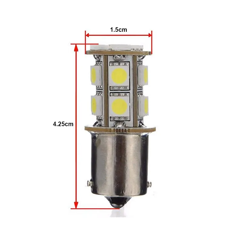 1156 BAU15S BA15S P21W R5W 1157 1141 13smd Белый Красный Автомобильный светодиодный сигнал