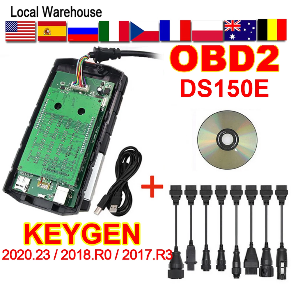 Диагностические инструменты 2018.R0 2017 R3 генератор ключей DS150E Delphis VD VCI DS150 TCS