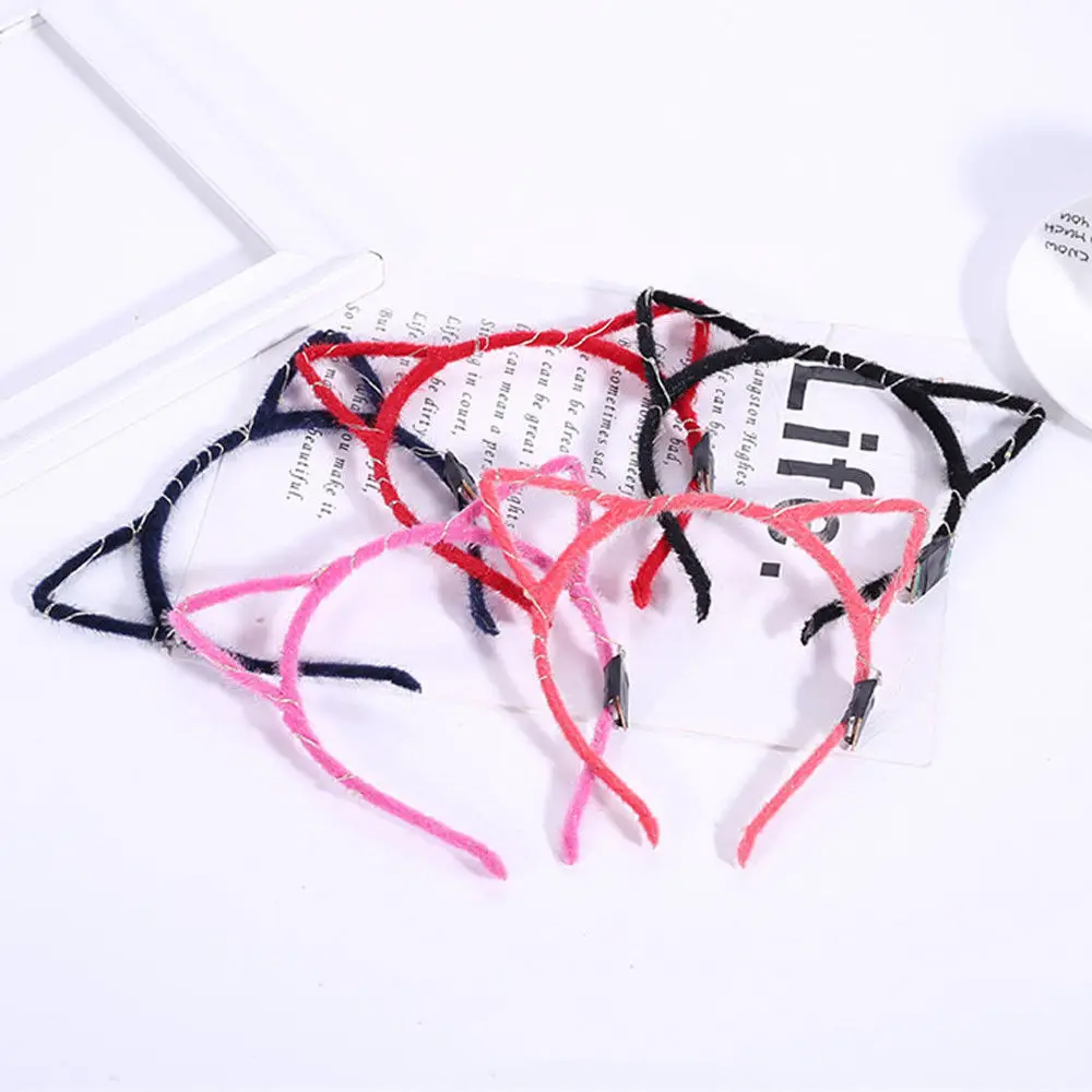 

Hair Hoops Light LED Hair Hoops Fashion Creative Cat Ears Girl Headband Party Women Hair Hoops Bar Flashing Multicolor