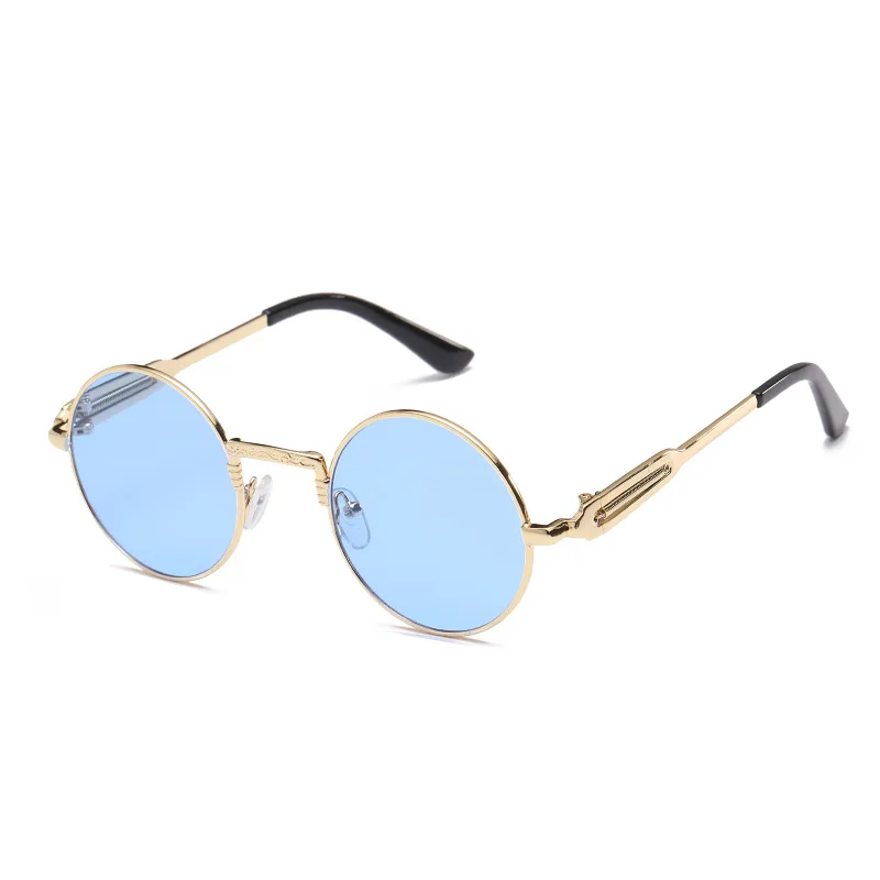 

Steampunk Sunglasses Women 2021 Brand Men Shades Vintage Retro Glasses Fashion Gafas de sol Luxury Designer Oculos Round Goggles
