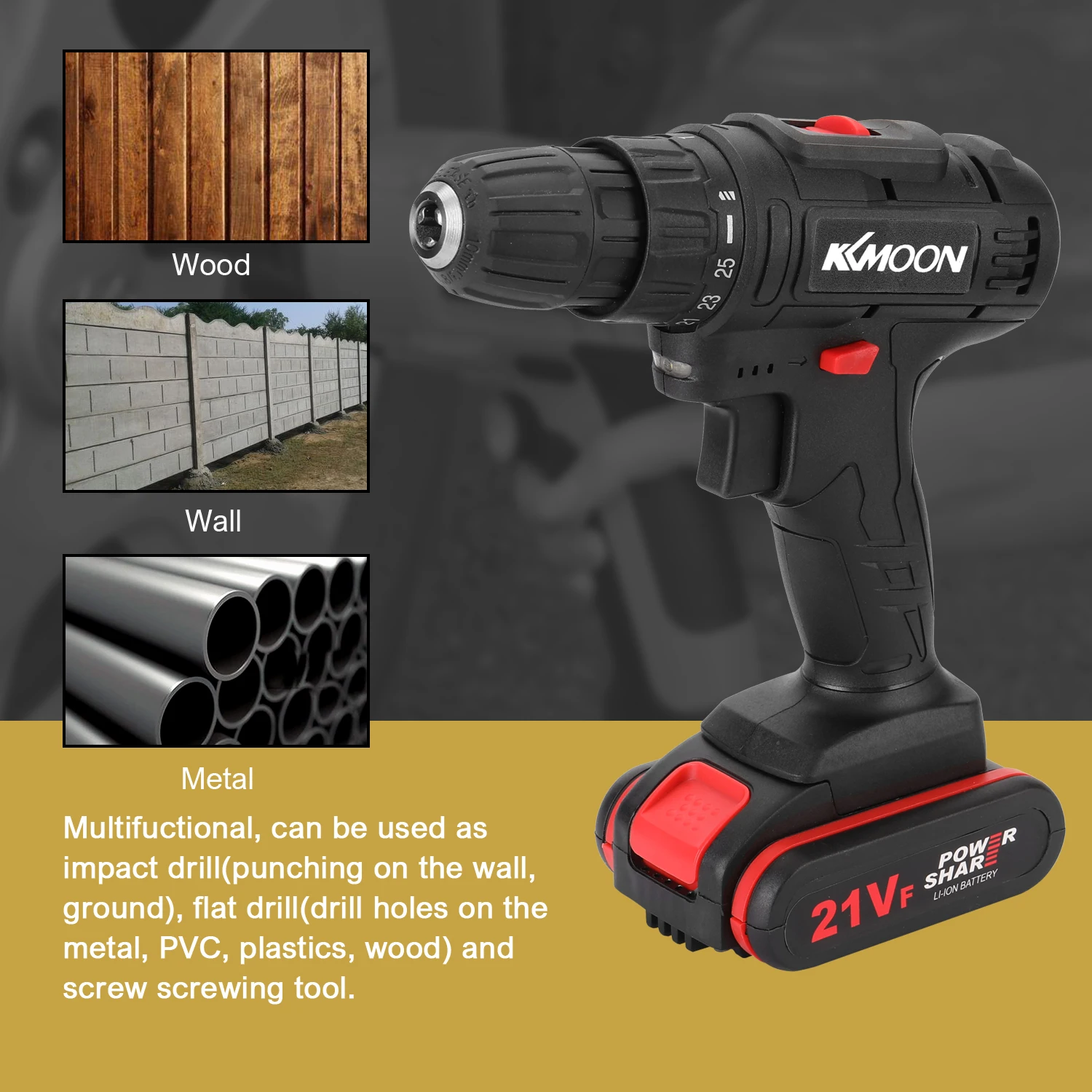 21VF Бытовая многофункциональная электрическая дрель мини отвертка с