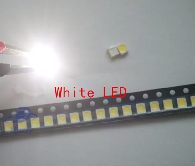 100 шт./лот 1210 Белый 3528 SMD светодиодные Ярко-белые светоизлучающие диоды 5000-7000k 6-7lm