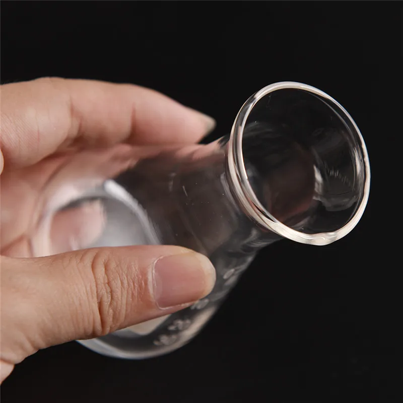 Колба лабраторное оборудование Горячая 50 мл прозрачное стекло широкий