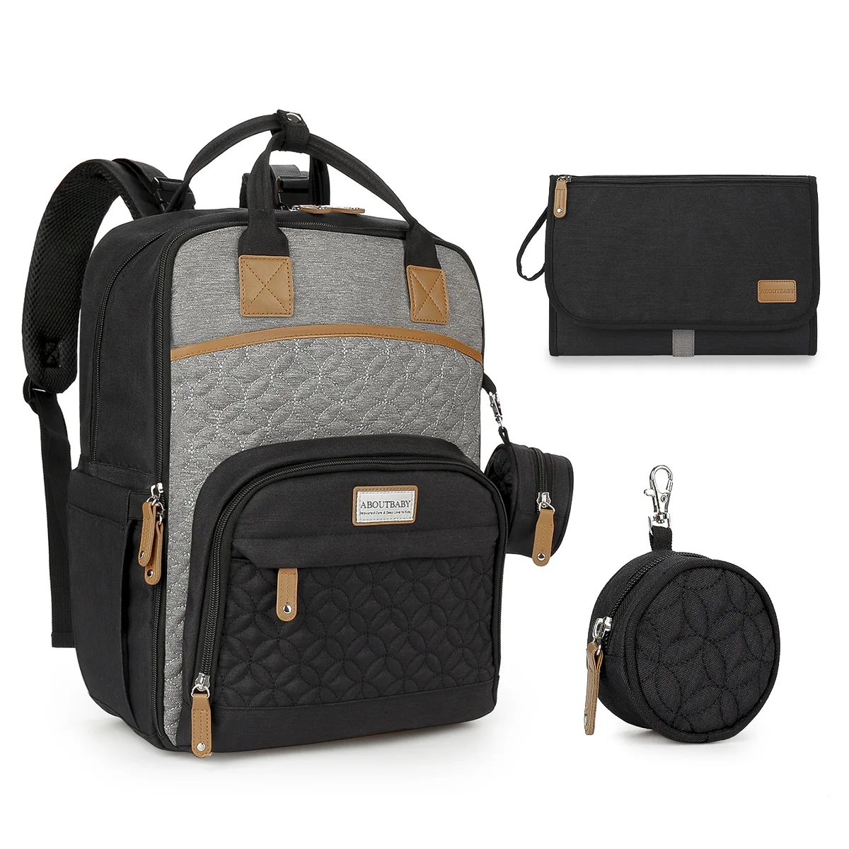 

Сумка для подгузников Napapi, вместительный рюкзак для мам, дизайнерская сумка для ухода за детьми