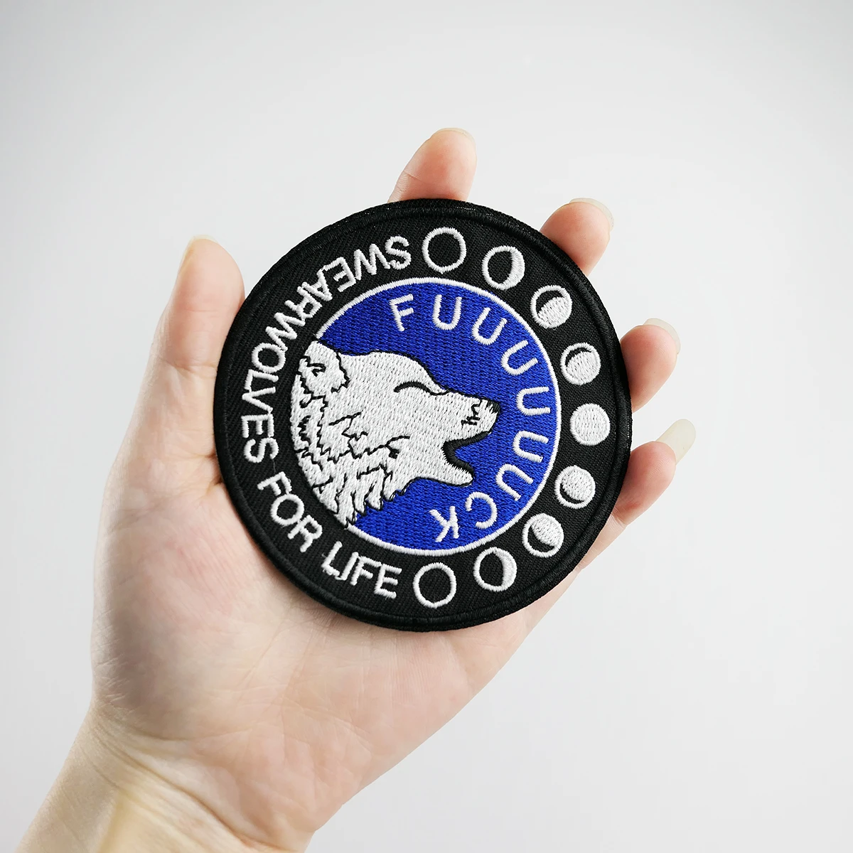 Вышитая нашивка с логотипом волки популярные наклейки животными патчи для