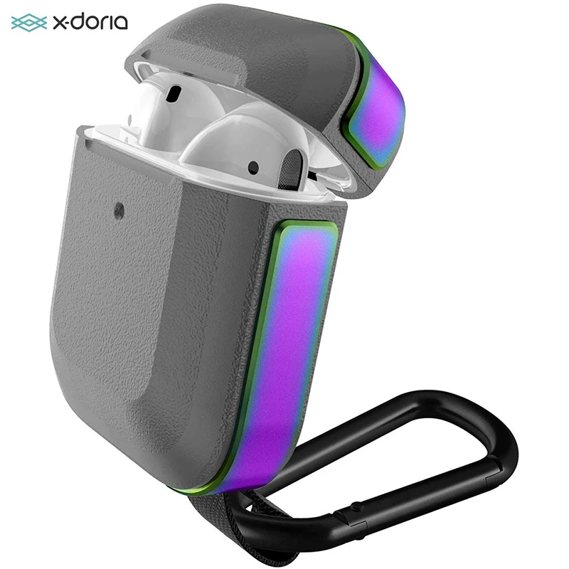 

X-Doria Defense Trek Case For AirPods 1&2 Real Machined Aluminum Polycarbonate Protective Case Cover For Apple AirPods 1&2 Coque