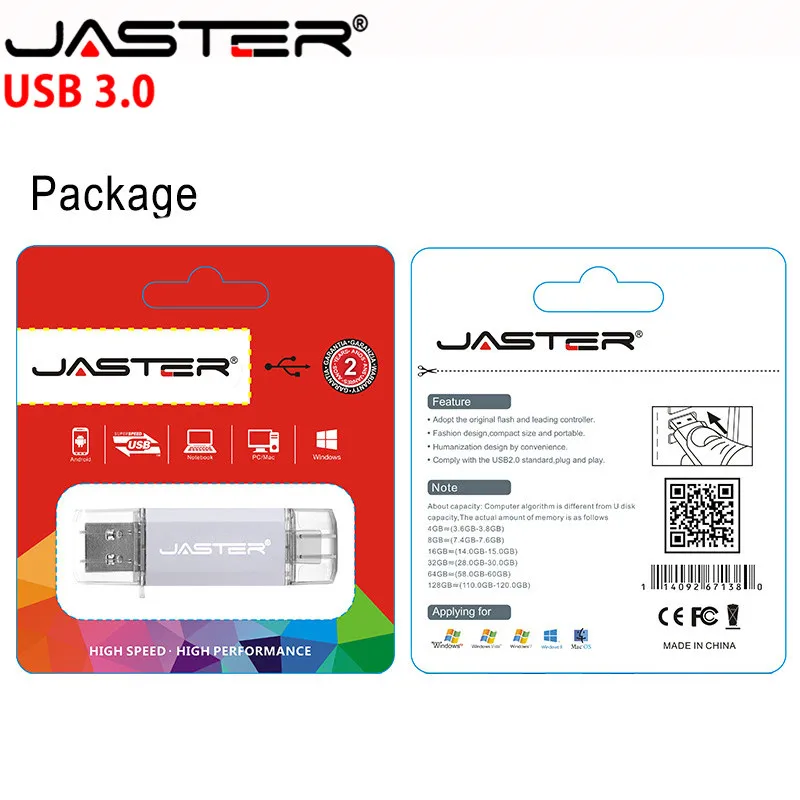 Корабль 3 в 1 OTG USB флэш накопитель USB3.0 кабель + Micro usb Тип C Ручка Drive128GB 64 ГБ 32