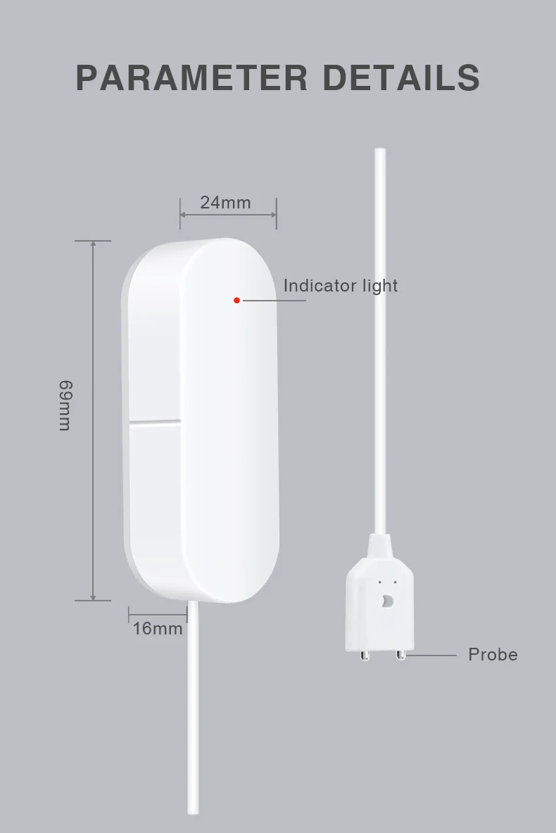 QOLELARM Tuya Smart WI FI детектор утечки воды приложение уведомления Сенсор сигнализация