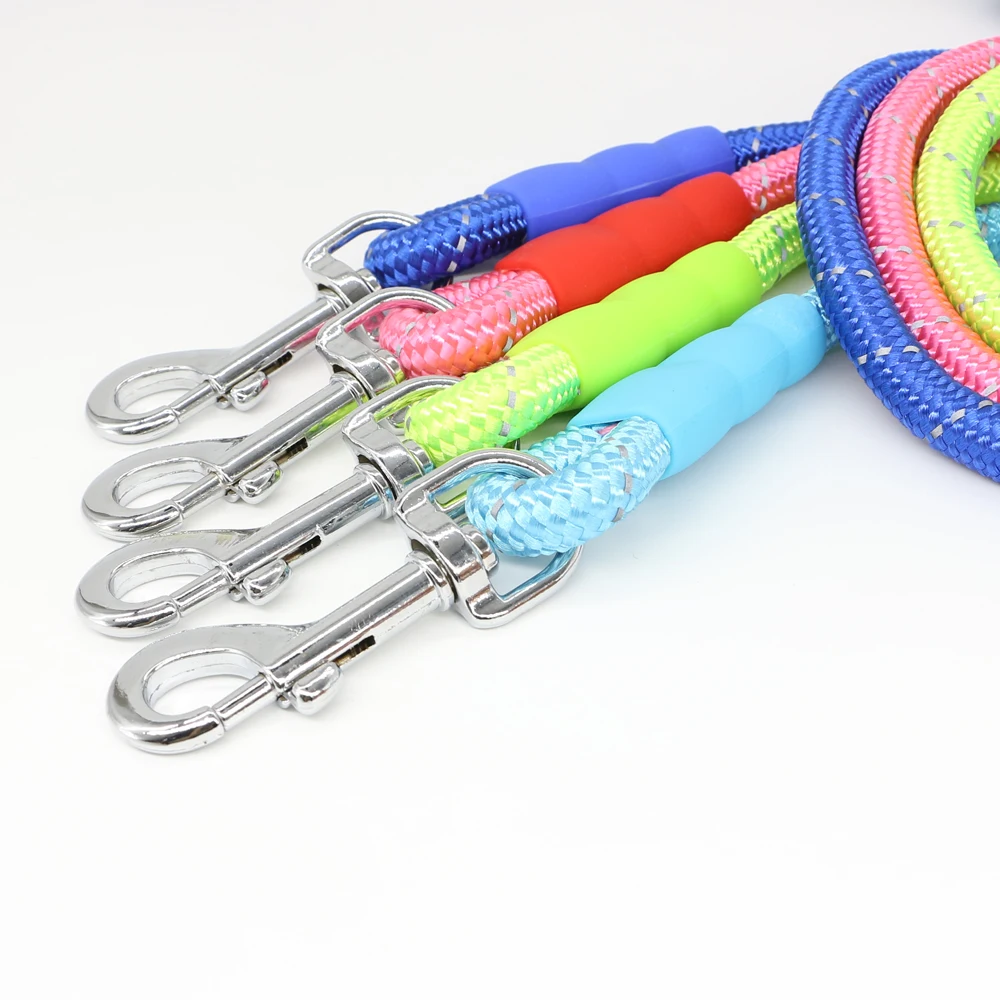 Светоотражающий Поводок для собак ручка из пеноматериала ремень домашних