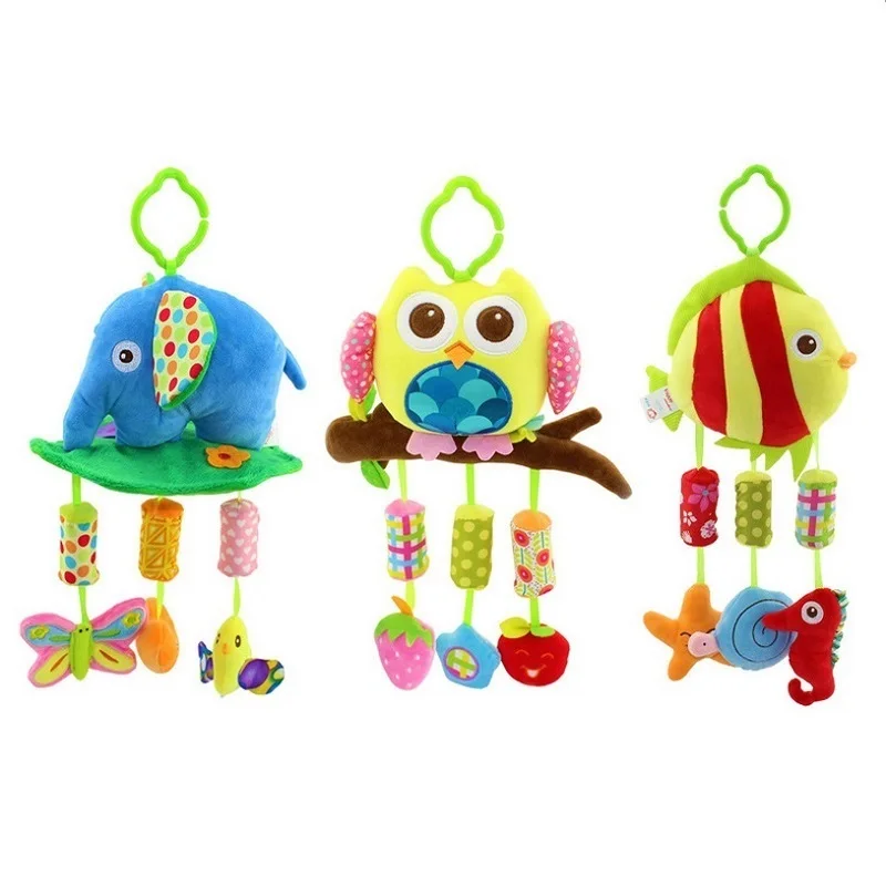 

Baby Giraffe Rattles Bed Stroller Bell Toys Newborn Music Educational Plush Infant Hanging Teether 0-12 Months brinquedos bebe