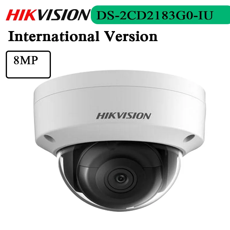 

Free Shipping Hik Original 4K WDR Fixed Dome Network Camera with Build-in Mic DS-2CD2183G0-IU