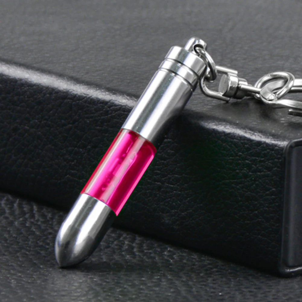 Car Anti-Static Keychain Auto Body Static Eliminator Discharger High-Voltage Portable Key Ring With LED Light Rod Accessories |