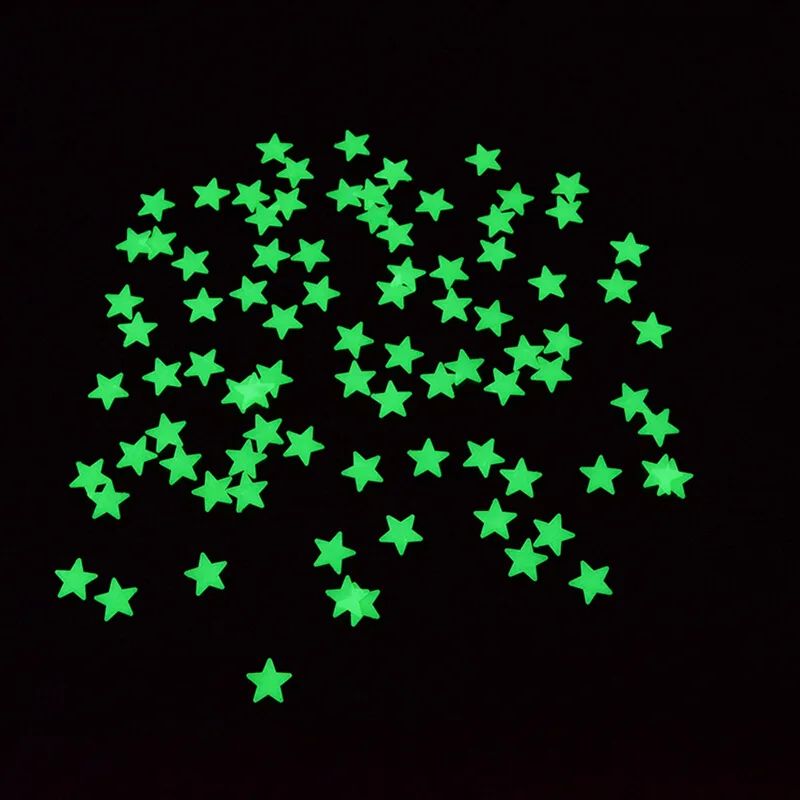 

407pcs 3D Luminous Fluorescent Star Wall Stickers Decal Glow In The Dark Stickers for Kids Room Bedroom Home Ceiling Decoration