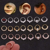 nose ear ring piercing eter clicker helix small tragus septum piercing cartilage