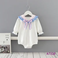 baby girl clothes new infant onesies rabbit ears collar spring and autumn long sleeve kids triangle romper newborn girl outfit