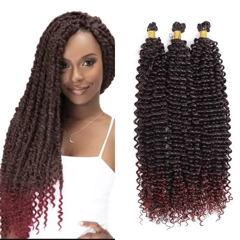 Страсть твист волосы богемный косы для страсти крючком плетение волос вода волна